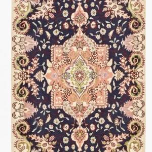 Dywan perski - Tabriz - Królewski - 92 x 60 cm - wielokolorowy