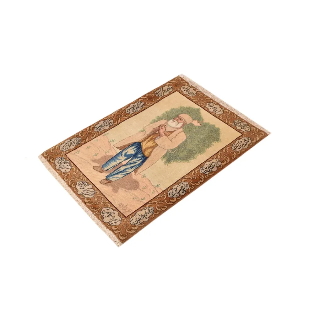 Dywan perski - Tabriz - Królewski - 73 x 56 cm - wielokolorowy