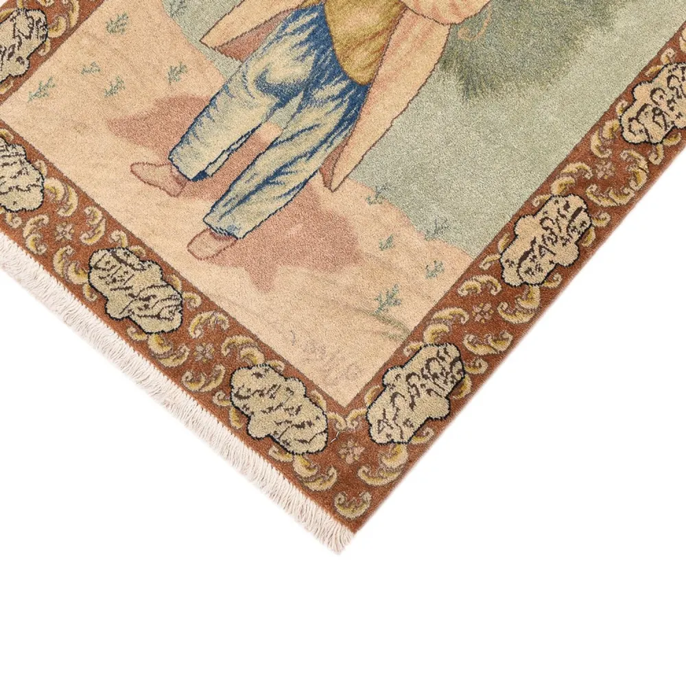 Dywan perski - Tabriz - Królewski - 73 x 56 cm - wielokolorowy