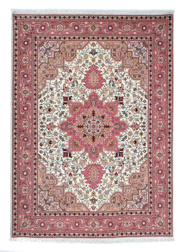 Dywan perski - Tabriz - Premium - 213 x 152 cm - beżowy