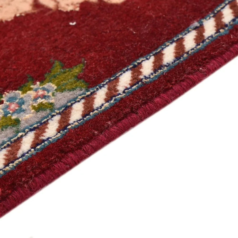 Dywan perski - Tabriz - Premium - 40 x 30 cm - ciemna czerwień