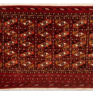 Dywan turkmeński - 115 x 67 cm - czerwony