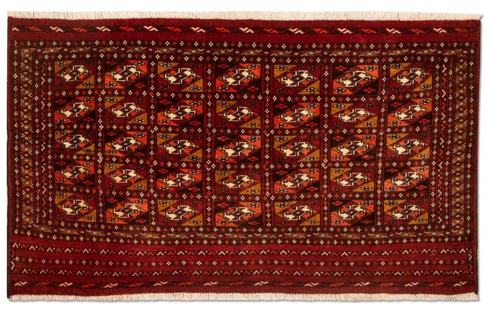 Dywan turkmeński - 115 x 67 cm - czerwony