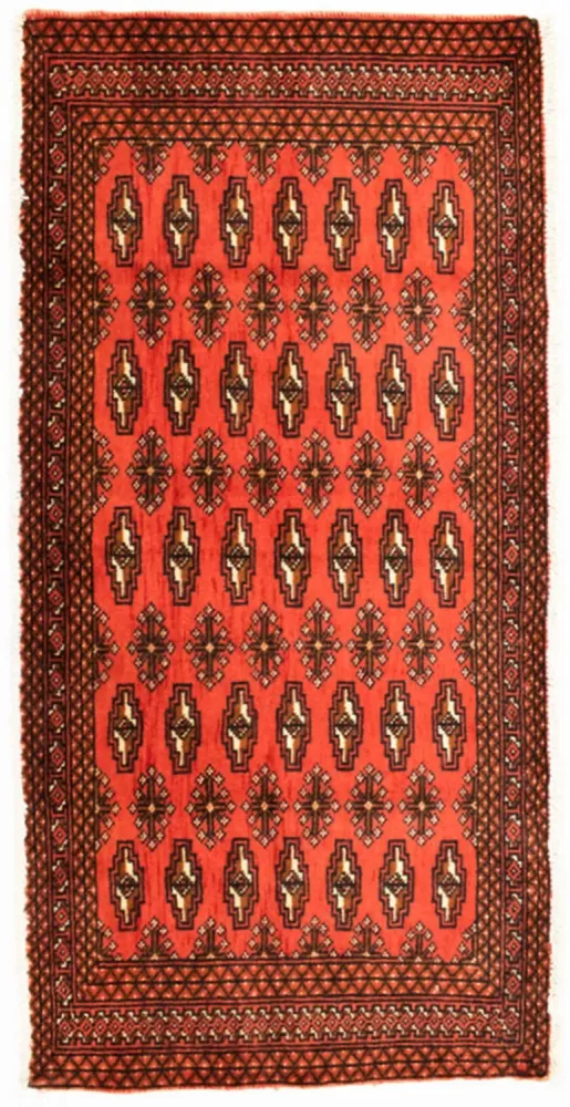Dywan turkmeński - 130 x 60 cm - czerwony