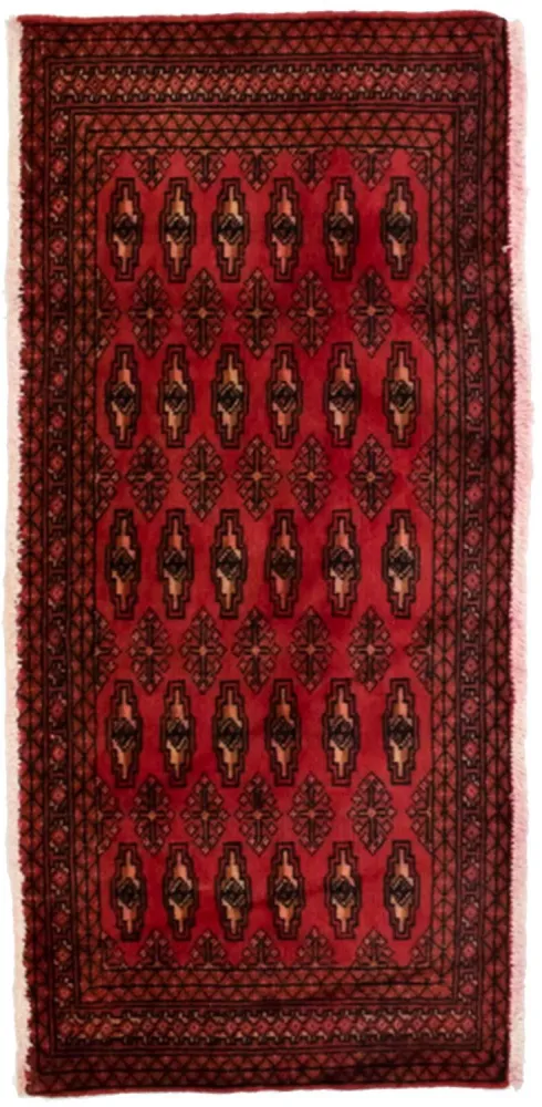 Dywan turkmeński - 130 x 60 cm - czerwony