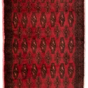 Dywan turkmeński - 130 x 60 cm - czerwony