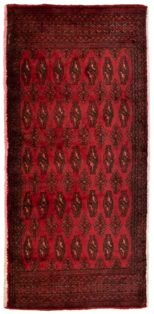 Dywan turkmeński - 130 x 60 cm - czerwony