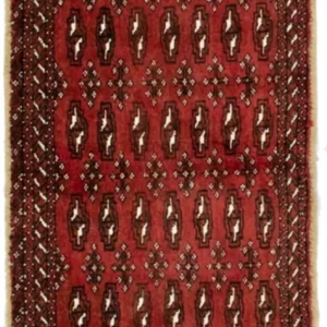 Dywan turkmeński - 130 x 60 cm - czerwony