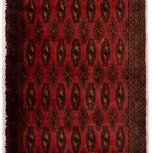 Dywan turkmeński - 130 x 60 cm - czerwony