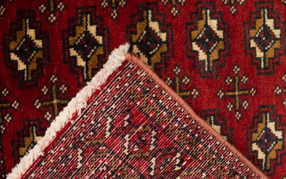 Dywan turkmeński - 130 x 60 cm - czerwony