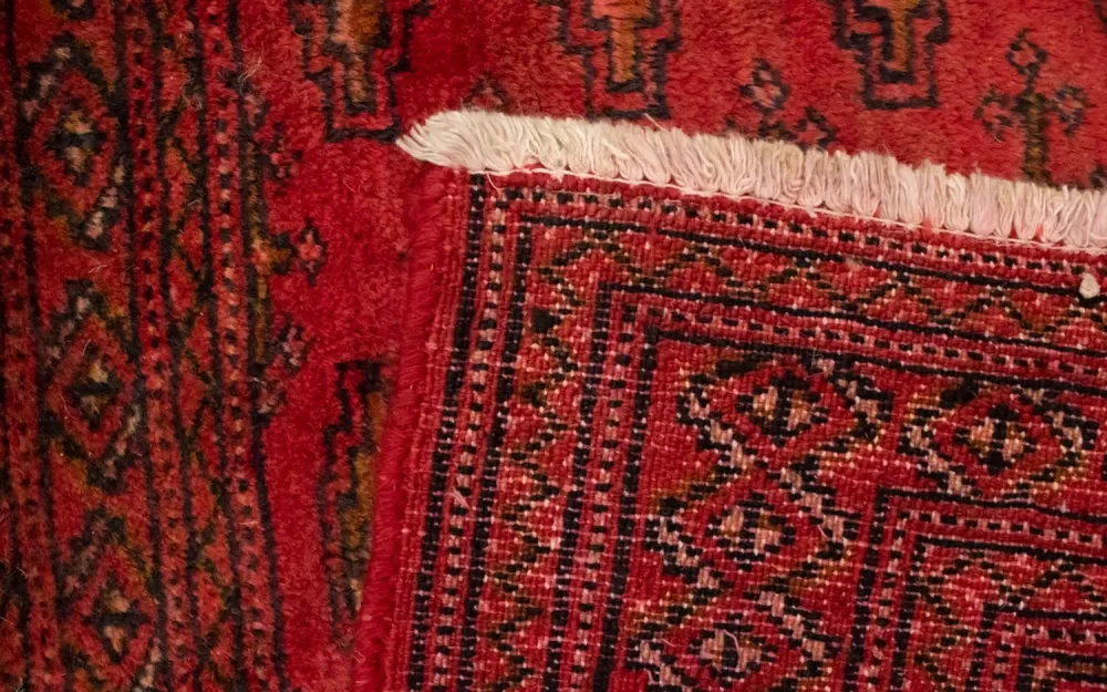 Dywan turkmeński - 130 x 60 cm - czerwony