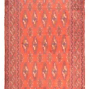Dywan turkmeński - 130 x 60 cm - jasna czerwień