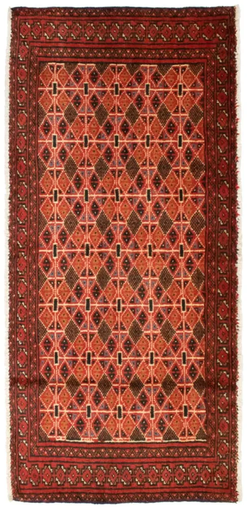 Dywan turkmeński - 130 x 60 cm - pomarańczowy