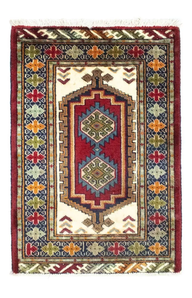 Dywan turkmeński - 87 x 60 cm - czerwony