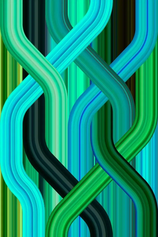 Dywan WAVE zielony