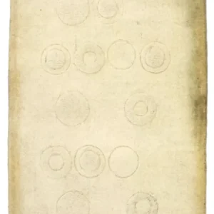 Dywan wełniany - 148 x 80 cm - beżowy