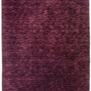 Dywan wełniany - 169 x 123 cm - fioletowy