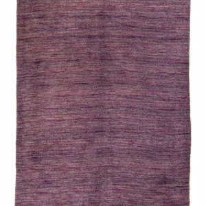 Dywan wełniany - 202 x 143 cm - fioletowy