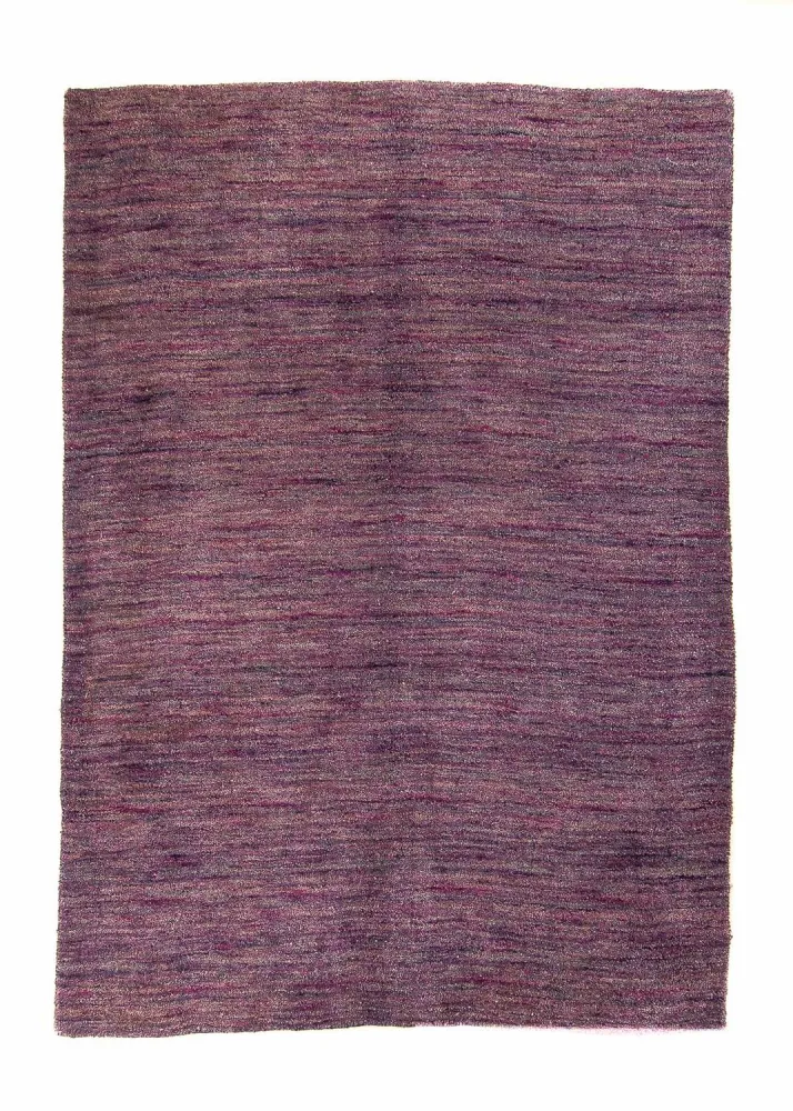 Dywan wełniany - 202 x 143 cm - fioletowy