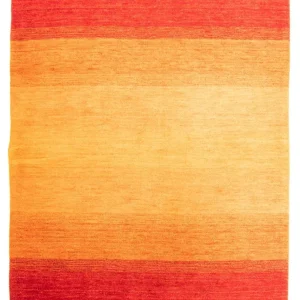 Dywan wełniany - 233 x 160 cm - pomarańczowy