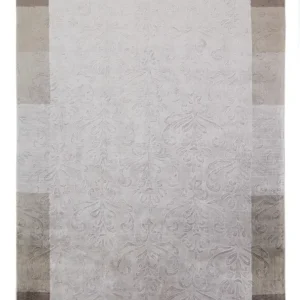 Dywan wełniany - 241 x 166 cm - srebrny