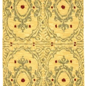 Dywan wełniany - 243 x 152 cm - żółty