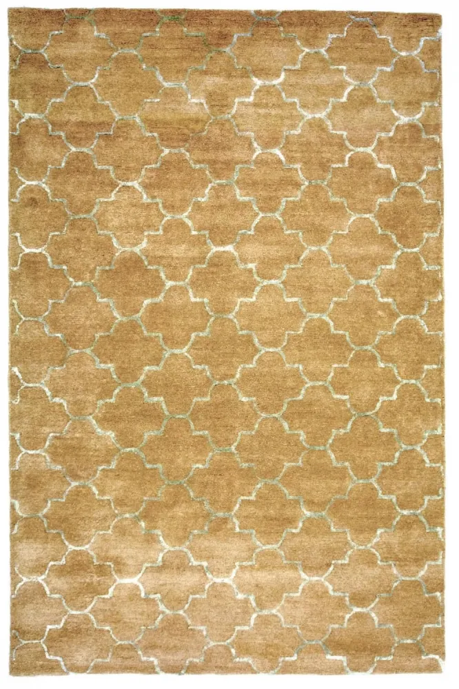 Dywan wełniany - 244 x 155 cm - beżowy