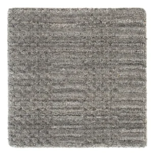 Dywan wełniany kwadratowy - 30 x 30 cm - szary