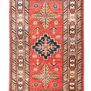 Dywan Ziegler - Kazak - 106 x 62 cm - pomarańczowy