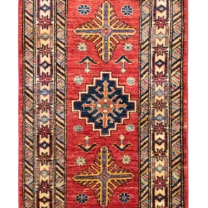 Dywan Ziegler - Kazak - 107 x 62 cm - pomarańczowy