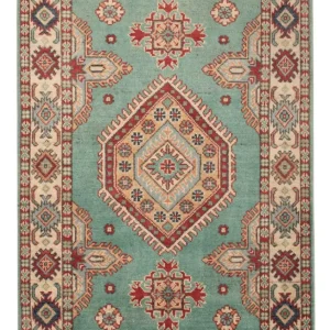 Dywan Ziegler - Kazak - 123 x 82 cm - turkusowy