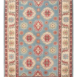 Dywan Ziegler - Kazak - 124 x 81 cm - jasnoniebieski