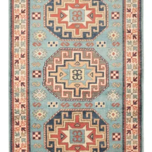 Dywan Ziegler - Kazak - 124 x 78 cm - jasnoniebieski