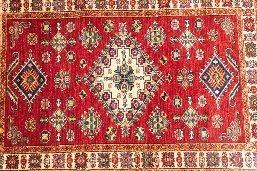 Dywan Ziegler - Kazak - 126 x 87 cm - czerwony