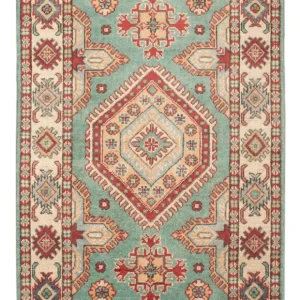 Dywan Ziegler - Kazak - 127 x 77 cm - turkusowy