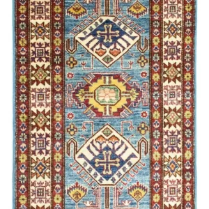 Dywan Ziegler - Kazak - 130 x 75 cm - jasnoniebieski