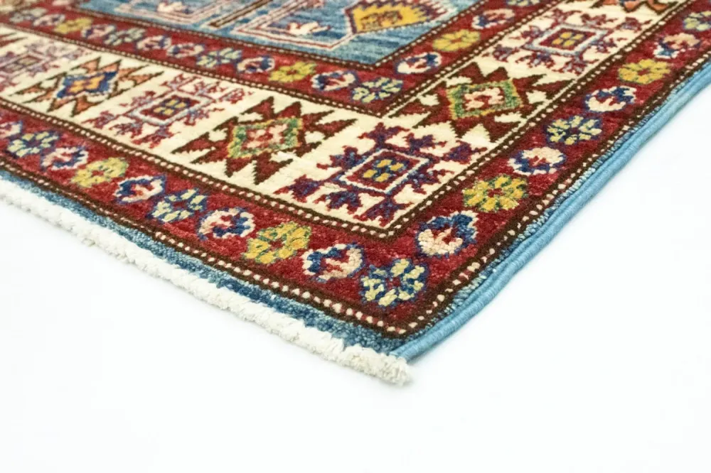 Dywan Ziegler - Kazak - 130 x 75 cm - jasnoniebieski