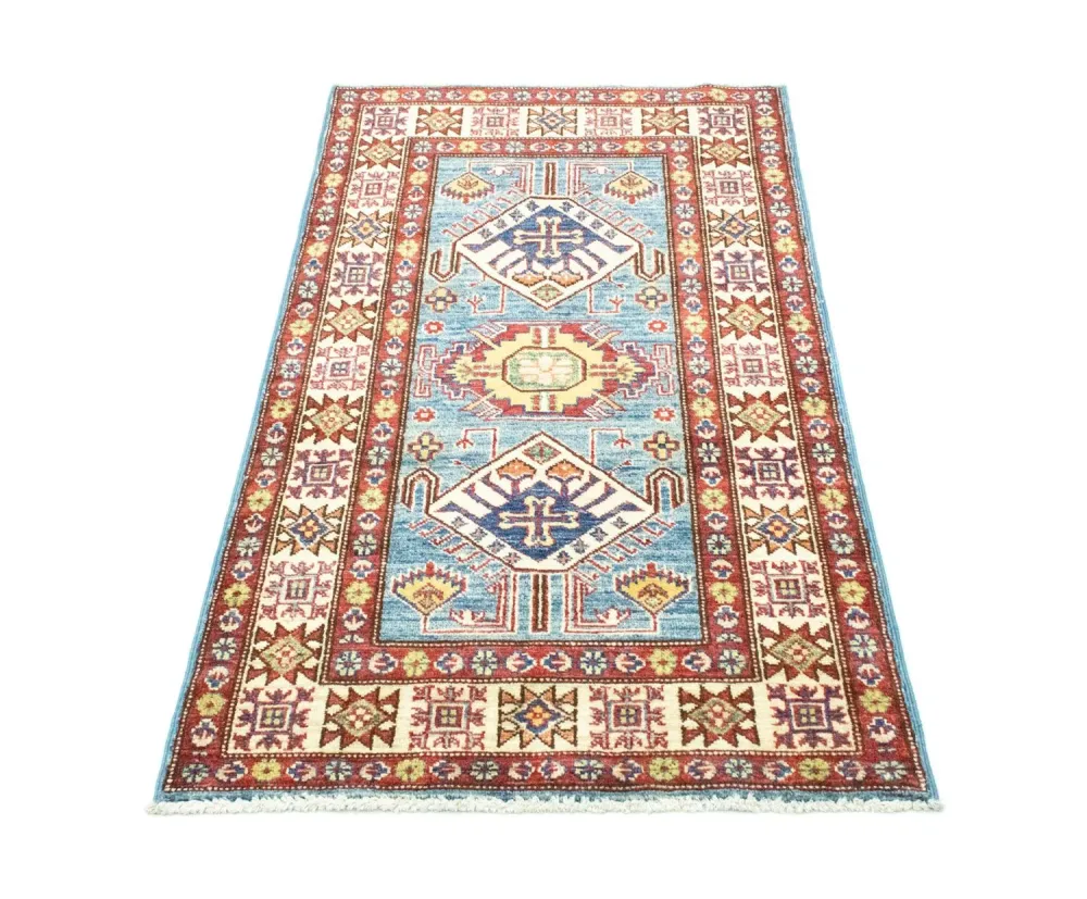 Dywan Ziegler - Kazak - 130 x 75 cm - jasnoniebieski