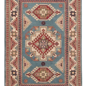 Dywan Ziegler - Kazak - 146 x 96 cm - jasnoniebieski