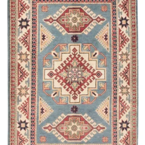 Dywan Ziegler - Kazak - 149 x 97 cm - jasnoniebieski
