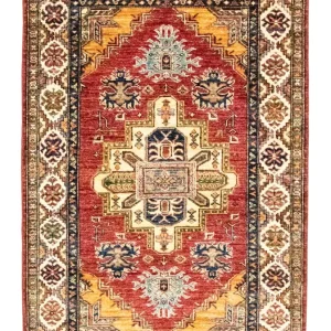 Dywan Ziegler - Kazak - 154 x 103 cm - czerwony