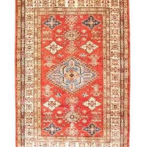 Dywan Ziegler - Kazak - 181 x 117 cm - pomarańczowy