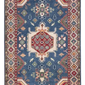 Dywan Ziegler - Kazak - 182 x 120 cm - niebieski