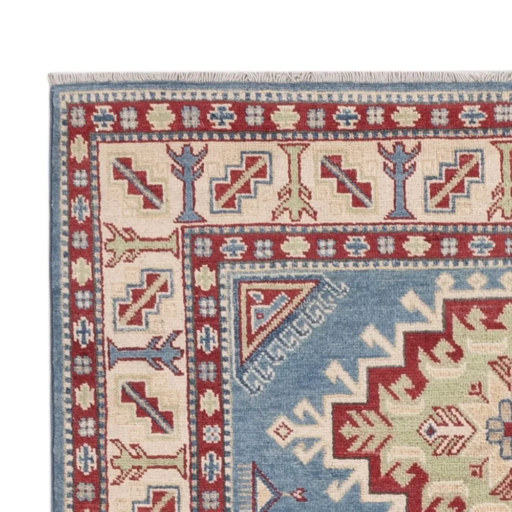 Dywan Ziegler - Kazak - 183 x 118 cm - jasnoniebieski