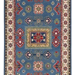 Dywan Ziegler - Kazak - 184 x 121 cm - niebieski