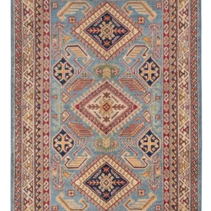 Dywan Ziegler - Kazak - 185 x 120 cm - jasnoniebieski
