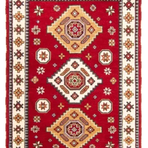 Dywan Ziegler - Kazak - 195 x 142 cm - czerwony