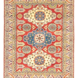 Dywan Ziegler - Kazak - 198 x 157 cm - ciemna czerwień
