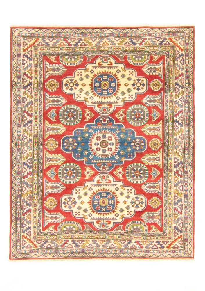 Dywan Ziegler - Kazak - 198 x 157 cm - ciemna czerwień
