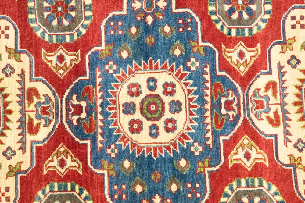 Dywan Ziegler - Kazak - 198 x 157 cm - ciemna czerwień